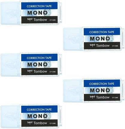 Tombow, Correction Tape, MONO pocket, 5mm, Mono Color, 5 Pieces, CT-CM5-5P