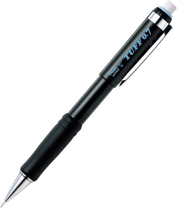 Pentel Mechanical Pencil Tuff 0.7mm, Black Shaft, XQE7-A, Set of 5