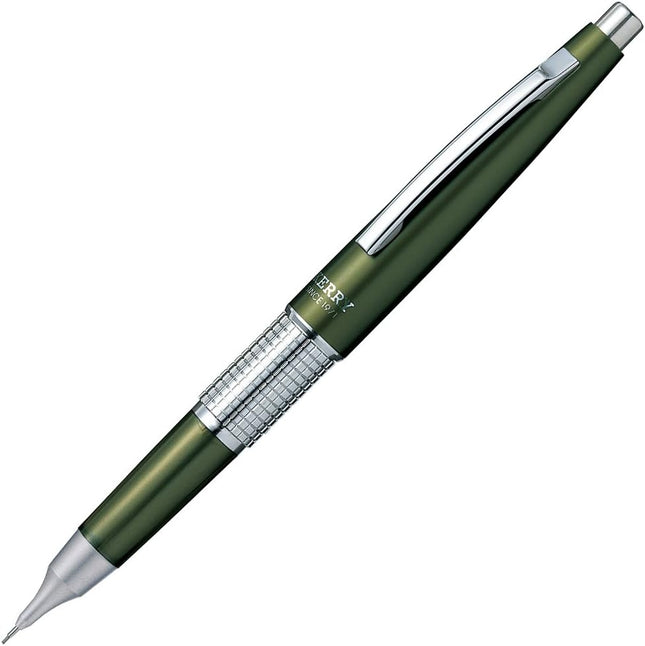 Pentel Mechanical Pencil Mannensil Kerry 0.5mm HB Cap Type P1035-KD Olive Green