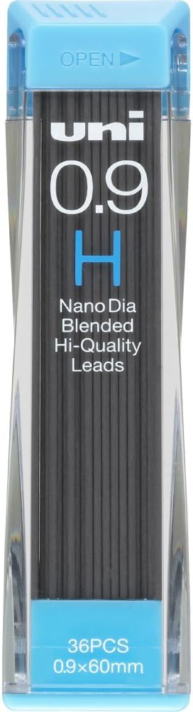 uni Mitsubishi Pencil Mechanical Pencil Lead Refill Nano Dia 0.9mm H, U09202NDH