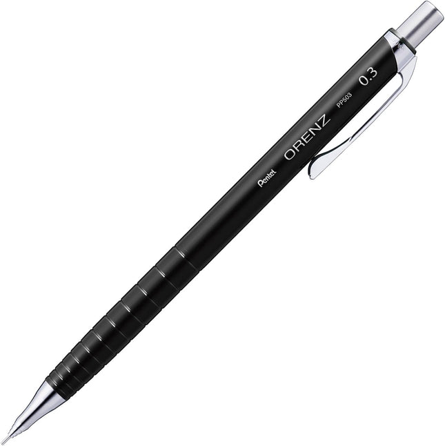 Pentel Mechanical Pencil Orenz, 0.3mm, Black, XPP503-RA