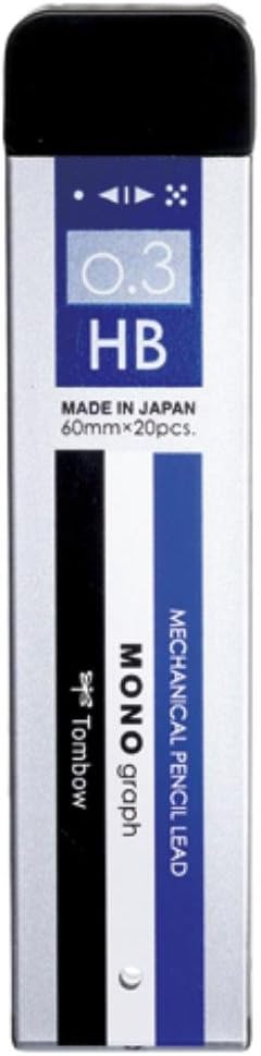 Tombow Mechanical Pencil Lead Refill MONO graph MG 0.3mm HB, R3-MGHB01