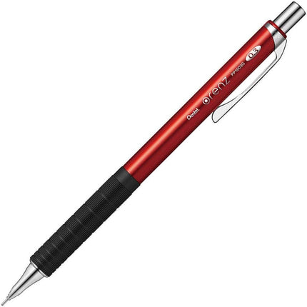 Pentel Mechanical Pencil Orenz Metal Grip 0.3mm, Red, XPP1003G2-B, Set of 3