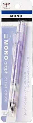 Tombow Mechanical Pencil MONO graph 0.3 Clear Color, 0.3mm, Clear Purple, DPA-139F
