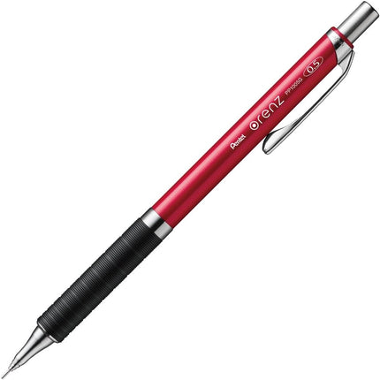 Pentel Mechanical Pencil Orenz Metal Grip 0.5mm, Red, XPP1005G-B