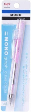 Tombow Mechanical Pencil MONO graph 0.5 Clear Color, 0.5mm, Clear Pink, DPA-138E