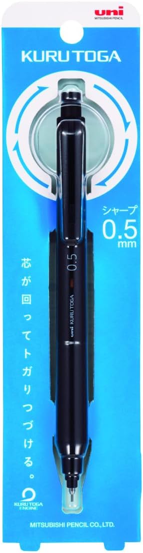 uni Mitsubishi Pencil Mechanical Pencil, Kuru Toga KS Model, 0.5mm, Black, M5-KS 1P, M5KS1P.24