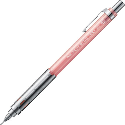 Pentel Mechanical Pencil PG-METAL350 0.5mm, Clear Pink, PG315-TP, 10 Pieces
