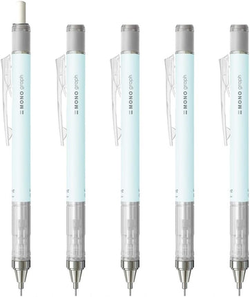 Tombow Mechanical Pencil MONO graph 0.5 Pastel Color, 0.5mm, Ice Blue, 5 Pieces, DPA-136A-5P