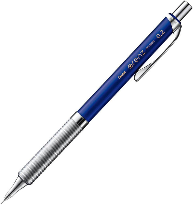 Pentel Mechanical Pencil Orenz Metal Grip 0.2mm, Navy, XPP1002G-C