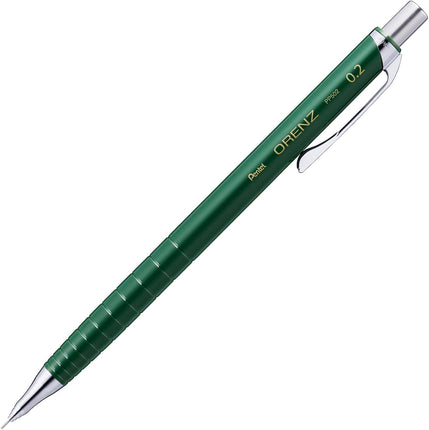 Pentel Mechanical Pencil Orenz, 0.2mm, Dark Green, XPP502-RD