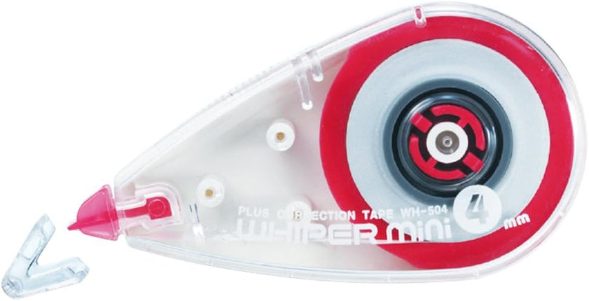 PLUS, Correction Tape, Whiper Mini, 4mm, Red, 20 Pieces Pack, WH-504-20P, 42-360