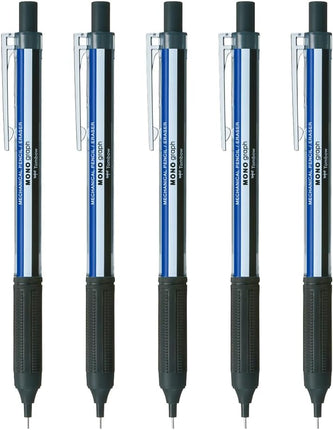 Tombow Mechanical Pencil MONO graph Lite 0.3, 0.3mm, MONO Color, 5 Pieces, SH-MGL01R3-5P