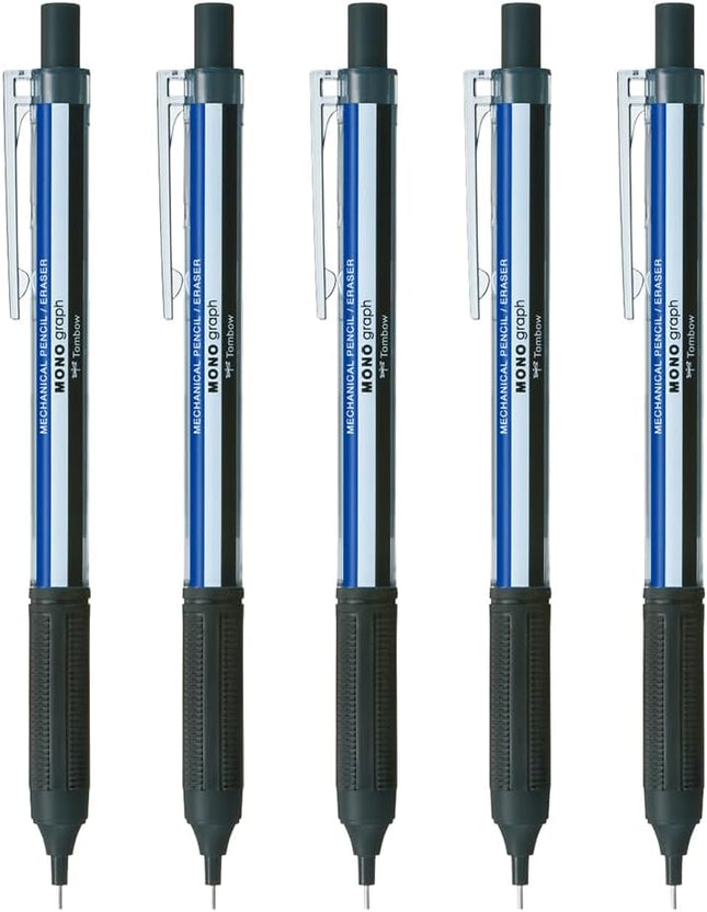 Tombow Mechanical Pencil MONO graph Lite 0.5, 0.5mm, MONO Color, 5 Pieces, DPA-122A-5P