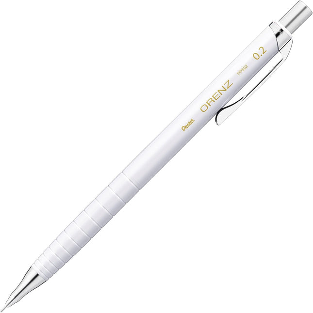 Pentel Mechanical Pencil Orenz, 0.2mm, White, XPP502-RW