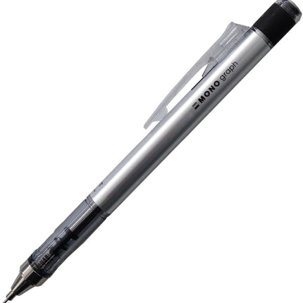 Tombow Mechanical Pencil MONO graph 0.5, 0.5mm, Silver, 5 Pieces, SH-MG04-5P