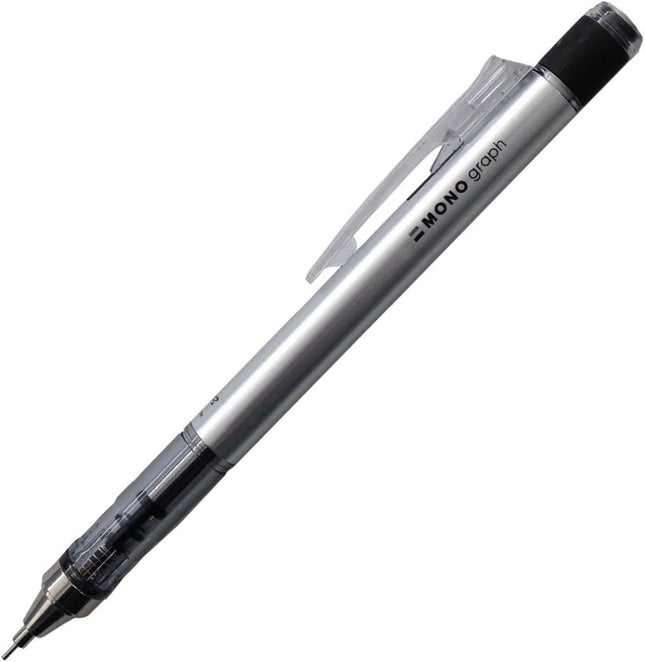 Tombow Mechanical Pencil MONO graph 0.5, 0.5mm, Silver, 5 Pieces, SH-MG04-5P