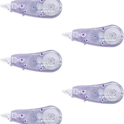 Tombow, Correction Tape, MONO CC, CC5, 5mm, Soft Purple, CT-CC5C92 5 Pieces, CT-CC5C92-5P