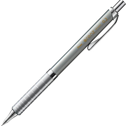 Pentel Mechanical Pencil Orenz Metal Grip 0.2mm, Silver, XPP1002G-Z