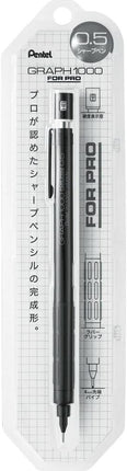 Pentel Mechanical Pencil Graph 1000 For Pro 0.5mm, Black, XPG1005-1N, Packed, Set of 3