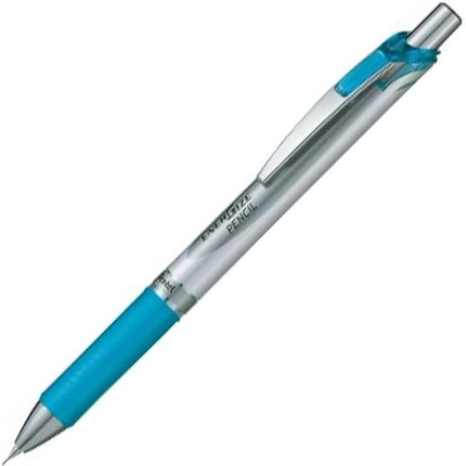 Pentel Mechanical Pencil Energize Pencil 0.5mm, Silver Sky Blue, XPL75-S, Packed