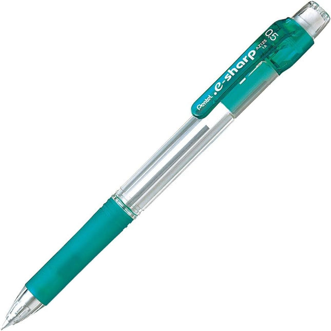 Pentel Mechanical Pencil .e-sharp 0.5mm, Green, AZ125-D, Packed, Set of 5