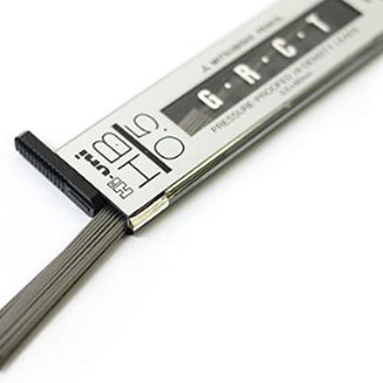 uni Mitsubishi Pencil Mechanical Pencil Lead Refill Hi-uni 0.5mm HB, 10 Pieces, HU05300HB