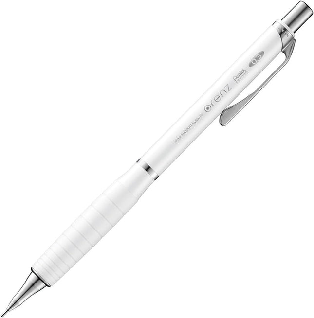 Pentel Mechanical Pencil Orenz with Rubber Grip XPP603G-W 0.3mm White Shaft