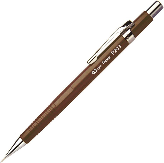 Pentel Mechanical Pencil Kitera P203 0.3mm, Brown, P203-EKS