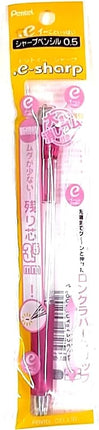 Pentel Mechanical Pencil .e-sharp 0.5mm, Pink, AZ125-P, Packed