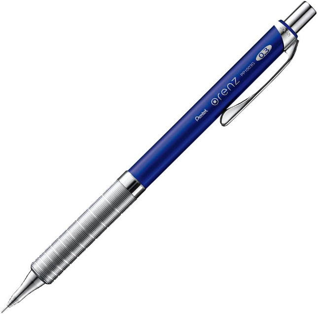 Pentel Mechanical Pencil Orenz Metal Grip 0.3mm, Navy, XPP1003G-C