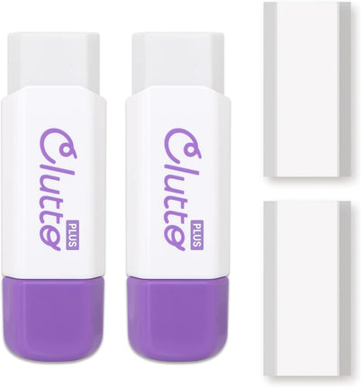 Plus, Eraser, Case Eraser Clutto, 2 Main Units + Replacement Rubber Set, Purple, ER-0111 / ER-0111R-2, 36-882 / 36-885