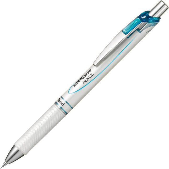 Pentel Mechanical Pencil Energize Pencil 0.5mm, Pearl White Sky Blue, XPL75-SW, Set of 5, Packed