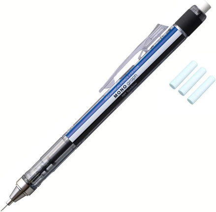 Tombow MONO Graph 0.5 Mechanical Pencil, 0.5mm, Standard, with Refill Erasers, PCC-231AAZ