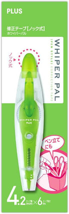 PLUS, Correction Tape, Whiper Pal, 4.2mm, Green, WH-034, 43-145