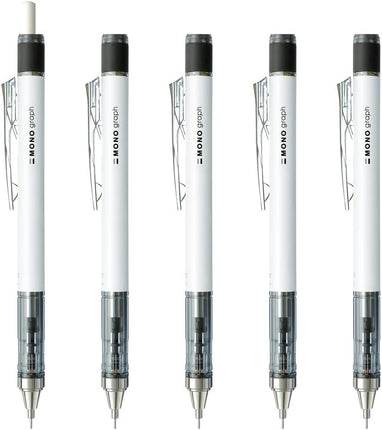 Tombow Mechanical Pencil MONO graph 0.5 Neon Color, 0.5mm, White, 5 Pieces, DPA-134A-5P
