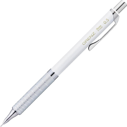 Pentel Mechanical Pencil Orenz Metal Grip, 0.5mm, White, XPP1005G2-RW