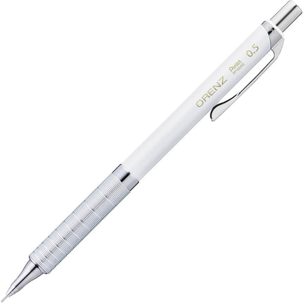 Pentel Mechanical Pencil Orenz Metal Grip, 0.5mm, White, XPP1005G2-RW