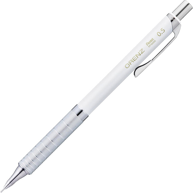 Pentel Mechanical Pencil Orenz Metal Grip, 0.5mm, White, XPP1005G2-RW
