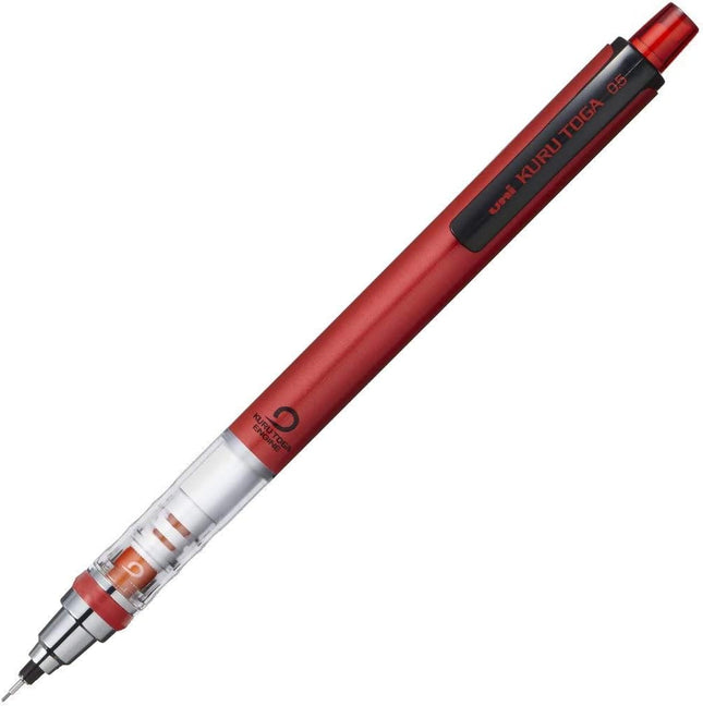 uni Mitsubishi Pencil Mechanical Pencil, Kuru Toga Standard Model, 0.5mm, Red, M5-450 1P, M54501P.15, Set of 4