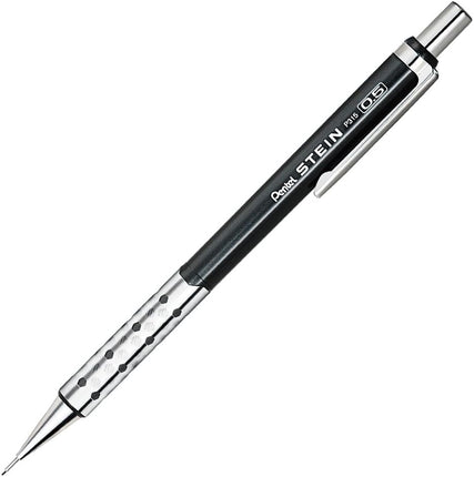 Pentel Mechanical Pencil Stein 0.5mm, Metallic Black, XP315-MA, Set of 5