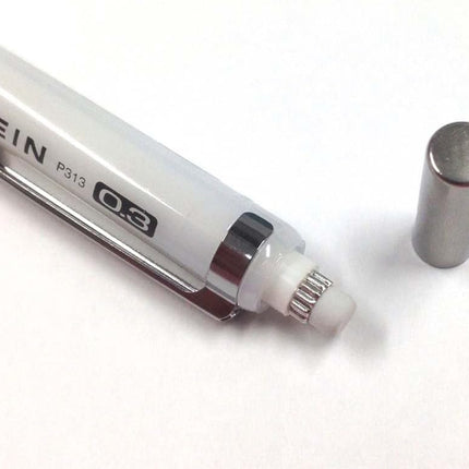 Pentel Mechanical Pencil Stein 0.3mm, Clear White, P313-CW, Set of 10