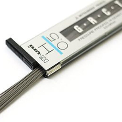 uni Mitsubishi Pencil Mechanical Pencil Lead Refill Hi-uni 0.5mm H, 10 Pieces, HU05300H