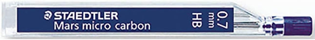 Staedtler Mechanical Pencil Lead Refill Mars Micro Carbon 0.7mm H, 250 07-H