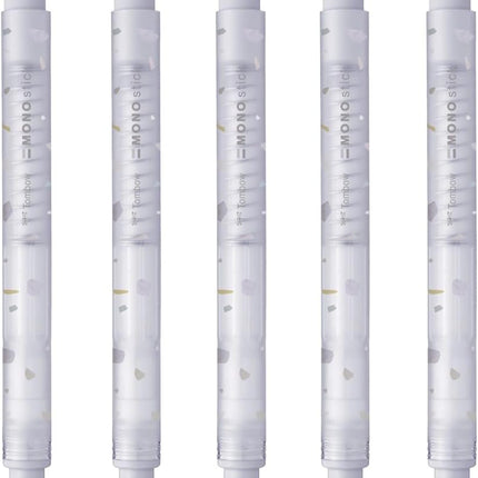 Tombow, Pen-Style Eraser, MONO stick, Pale Purple, 5-Pack, JCC-123E-5P