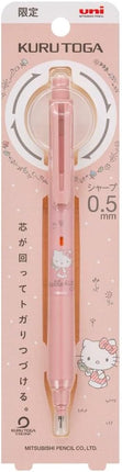 uni Mitsubishi Pencil Mechanical Pencil, Kuru Toga KS Model, Hello Kitty, 0.5mm, AK Pink, M5-KSSR 1P, M5KSSR1P.AKP