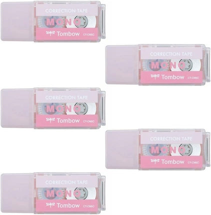 Tombow, Correction Tape, MONO pocket, 5mm, Pink, 5 Pieces, CT-CM5C80-5P