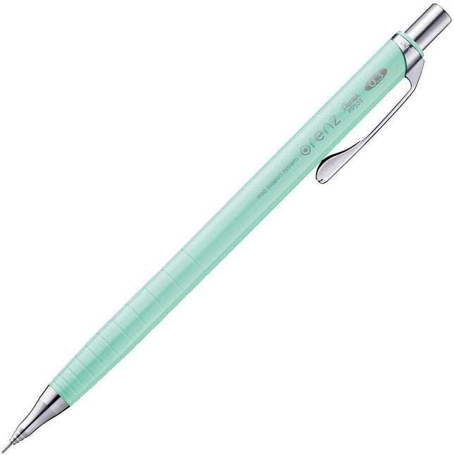 Pentel Mechanical Pencil Orenz 0.3mm, Mint Green, XPP503-GD, Set of 5