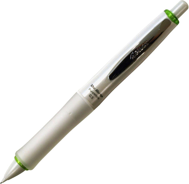 PILOT Mechanical Pencil Dr.Grip Pure White, 0.5mm, Soft Green, HDGPW-80R-SG