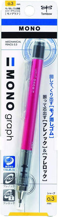 Tombow Mechanical Pencil MONO graph 0.3, 0.3mm, Pink, DPA-131F, Set of 7